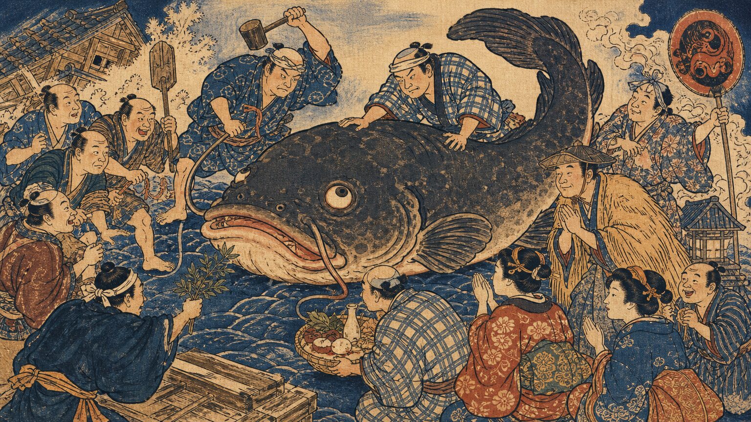 安政江戸地震と鯰絵|人々はなぜ鯰を描いたのか