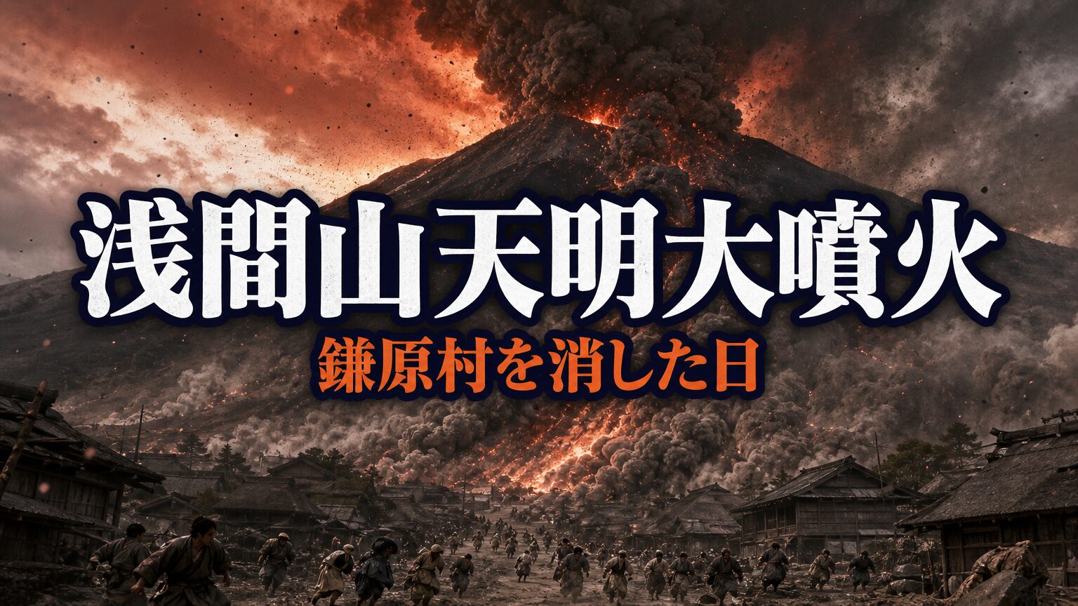 浅間山天明大噴火とは｜鎌原村を消した火砕流と天明の飢饉