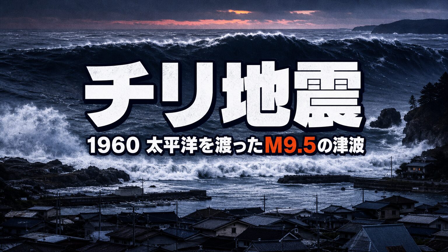 チリ地震（1960）とは｜M9.5・地球の裏側から日本を襲った津波の真実
