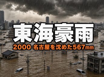 東海豪雨とは｜名古屋を沈めた567mmの雨と都市型水害の恐怖