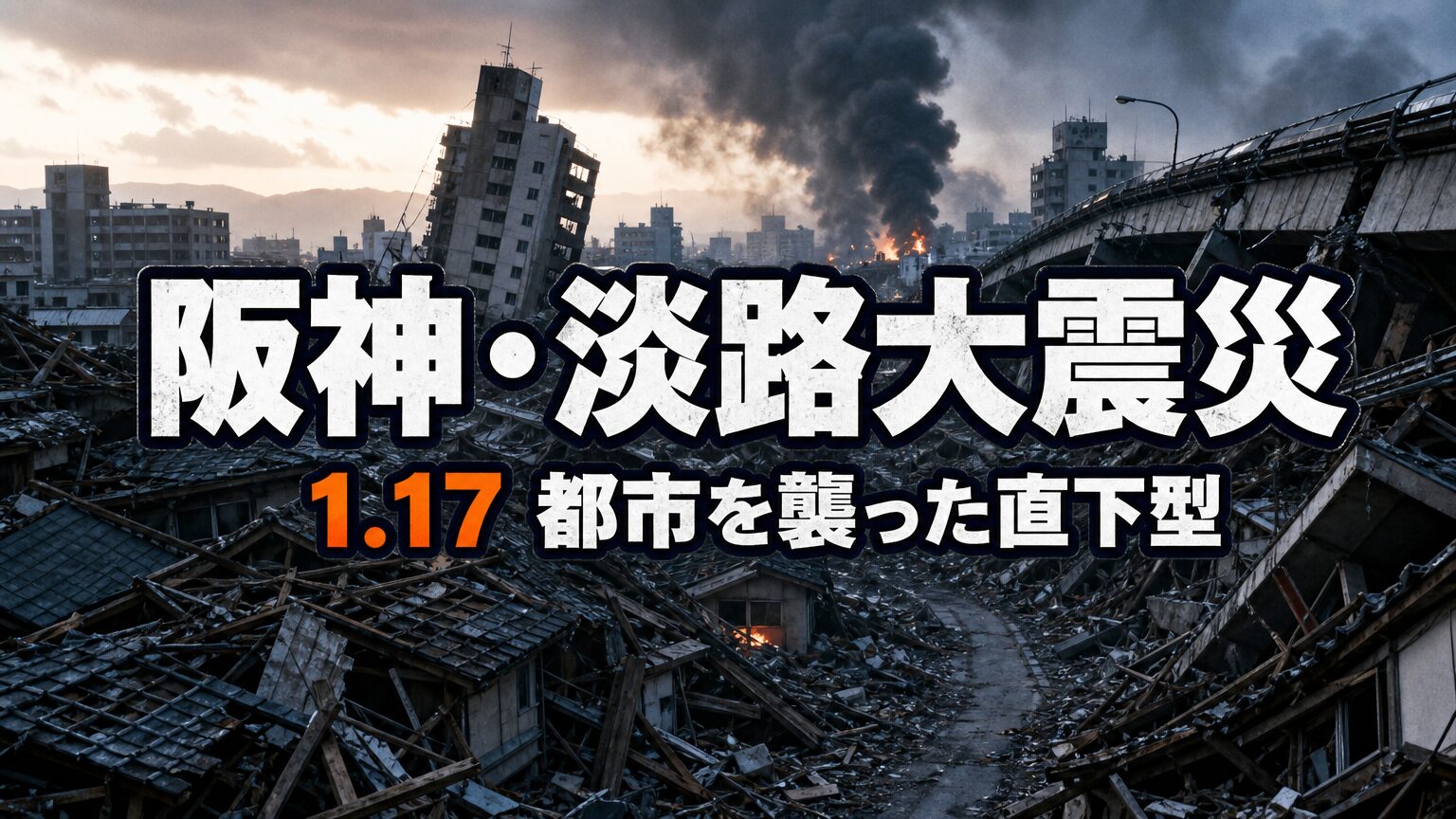 阪神・淡路大震災とは｜死者6434人・震度7が初めて記録された日