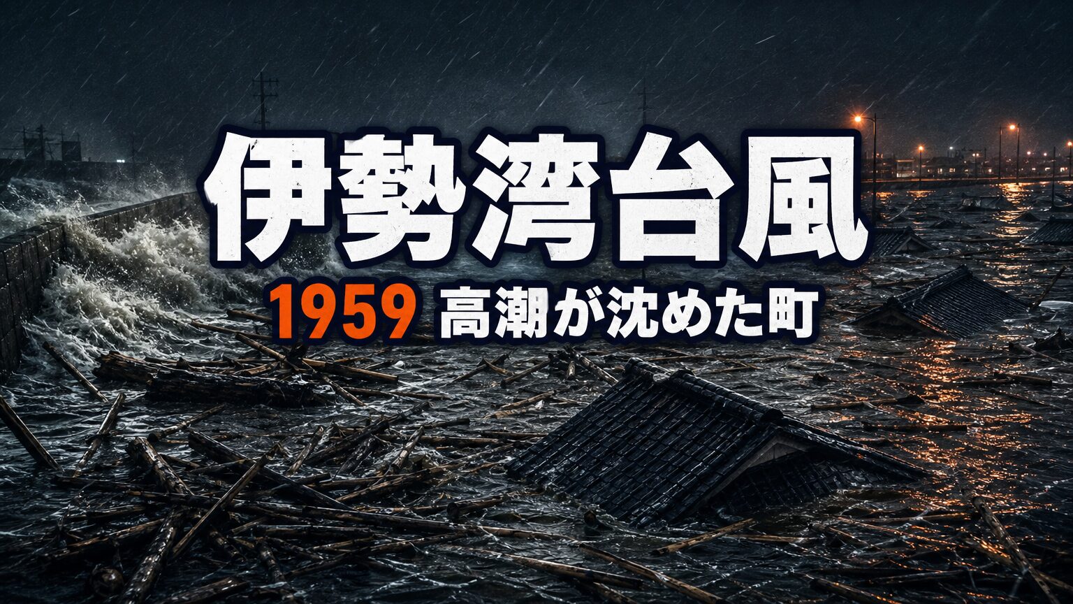 伊勢湾台風とは｜死者行方不明5098人・戦後最悪の台風と高潮の真実