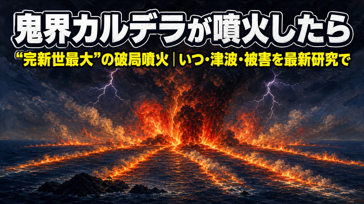鬼界カルデラが噴火したらどうなる？被害・津波・いつ起きるかを最新研究で