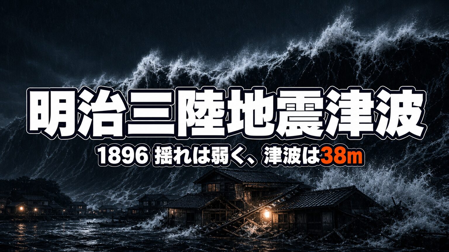 明治三陸地震津波とは｜揺れは弱いのに死者2万2千人を奪った津波の真実