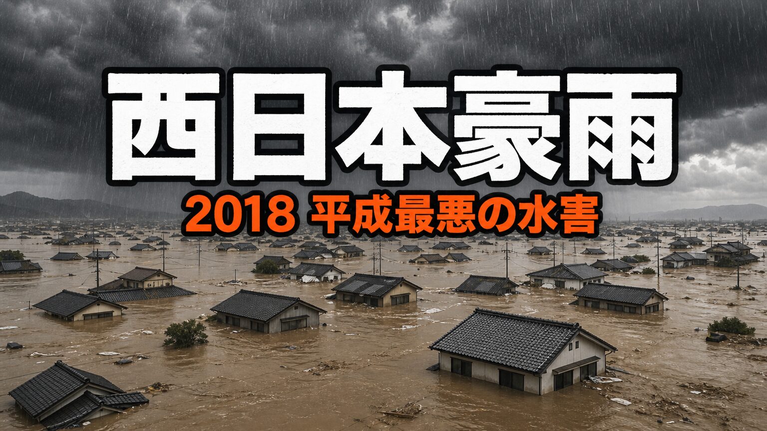 西日本豪雨とは｜死者245人・平成最悪の水害と線状降水帯の真実