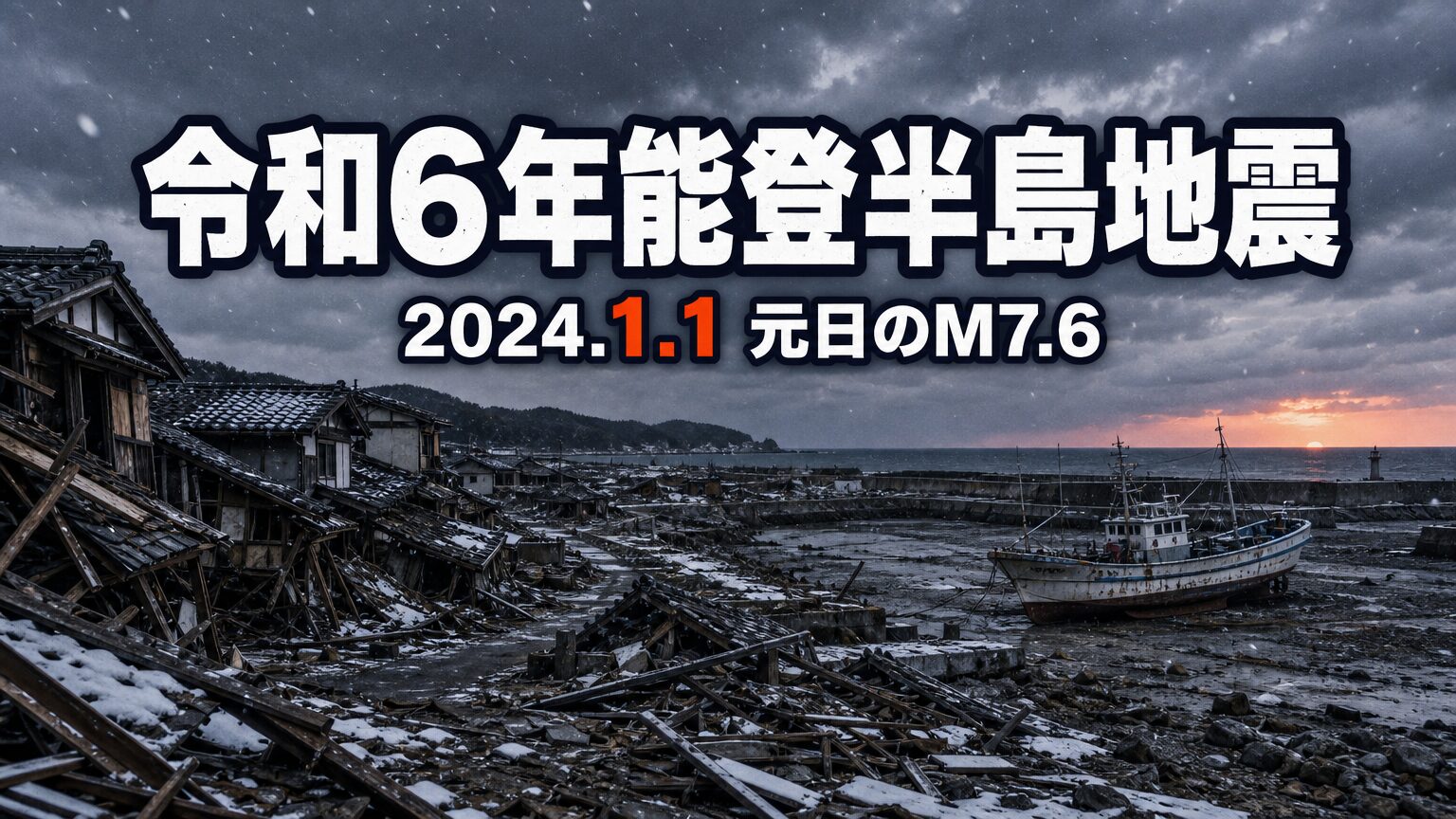 能登半島地震（2024）とは｜元日を襲ったM7.6・死者489人と隆起の真実