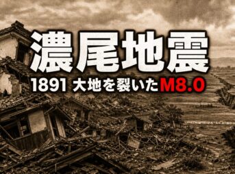 濃尾地震とは｜M8.0・死者7273人を出した日本最大の内陸地震