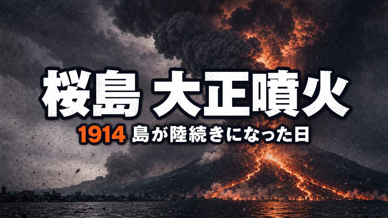 桜島大正噴火とは｜島を陸続きにした20世紀日本最大の噴火の真実