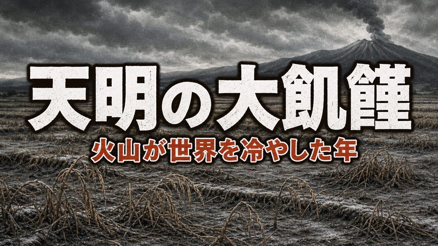 天明の大飢饉とは｜浅間山と地球規模の冷害が招いた江戸最大の飢饉