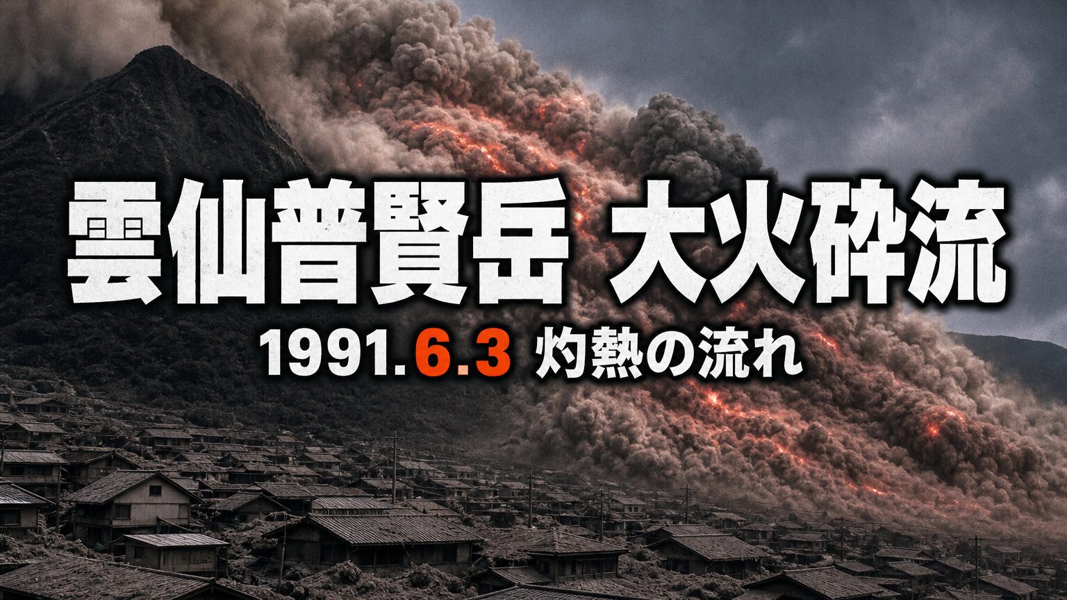 雲仙普賢岳大火砕流とは｜死者行方不明43人を奪った6.3の真実
