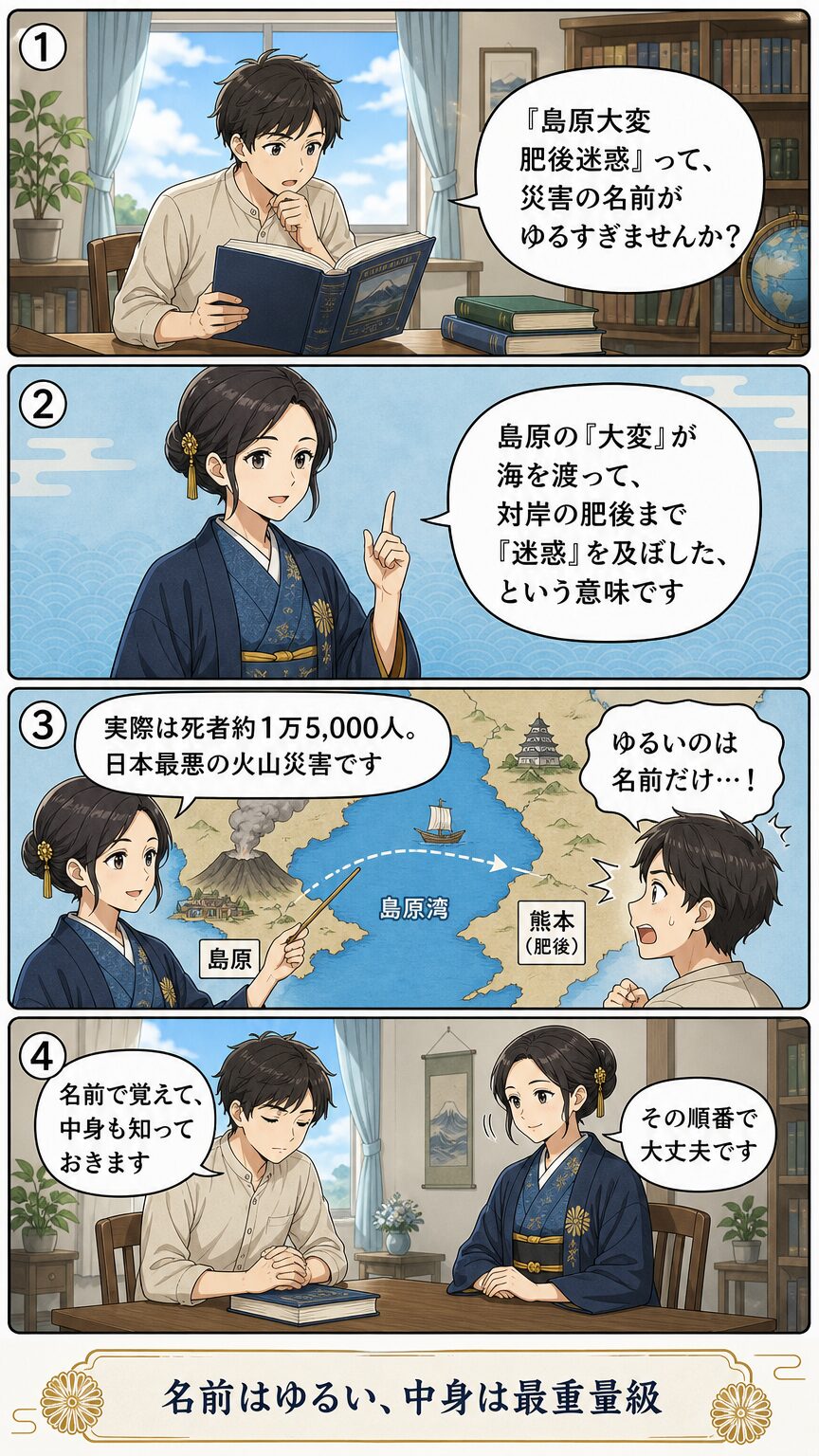 島原大変肥後迷惑というネーミングの意味